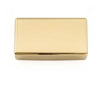 Musiclily Pro No-Hole Sealed Nickel Silver Alloy Humbucker Pickup Cover for Electric Guitar, Gold