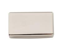 Musiclily Pro No-Hole Sealed Nickel Silver Alloy Humbucker Pickup Cover for Electric Guitar, Nickel