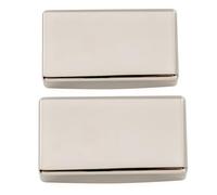 Musiclily Pro No-Hole Sealed Nickel Silver Alloy Humbucker Pickup Covers for Electric Guitar, Nickel (Set of 2)