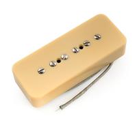 Musiclily Pro P90-BLA Alnico 5 P90 Soapbar Single Coil Pickup Electric Guitar Bridge Pickup, Cream