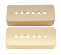 Musiclily Pro Plastic 48mm P90 Soapbar Guitar Pickup Covers for Import Les Paul SG Electric Guitar, Cream(Set of 2)