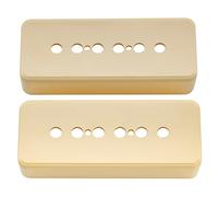Musiclily Pro Plastic 50mm P90 Soapbar Guitar Pickup Covers for Import LP SG Electric Guitar, Cream(Set of 2)