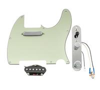 Musiclily Pro Pre-wired Standard Tele Pickguard and Loaded Control Plate with Artec Pickups Alnico 5 Magnet for TL Style Electric Guitar, 3ply Mint Green