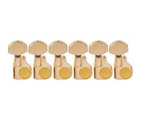 Musiclily Pro R15J-09 6 inline 15:1 Ratio 2-Pin Guitar Machine Heads Gold