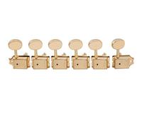 Musiclily Pro R15J-13 Vintage 6 inline Guitar Split Shaft Tuners Set Gold