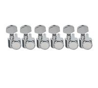 Musiclily Pro R15T-01 6 inline 2-pins Guitar Locking Tuners Set Chrome
