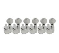 Musiclily Pro R18K-12 Lefty 6 inline 18:1 Sealed 2-Pin Locking Tuner Chrome