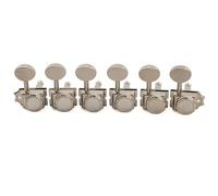 Musiclily Pro R18T-10 6 inline 18:1 Ratio Semi Closed Locking Tuners Nickel