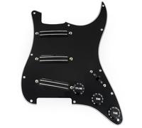 Musiclily Pro-SE ST-DPHA Pre-wired SSS Guitar Pickguard 3Ply Black