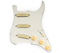 Musiclily Pro-SE ST-DPHC Pre-wired SSS Guitar Pickguard 3Ply Aged White
