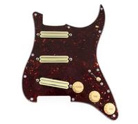 Musiclily Pro-SE ST-DPHC Pre-wired SSS Guitar Pickguard 4Ply Tortoise Shell