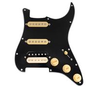 Musiclily Pro-SE ST-HSS-60SE Pre-wired 3Ply Black Pickguard Zebra Pickup