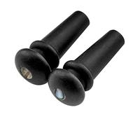 Musiclily Pro Slotted Ebony Acoustic Guitar Endpin Black 2Pcs