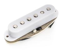 Musiclily Pro ST-60S Staggered Alnico 5 Single Coil Bridge Pickup for Strat Style Electric Guitar, White