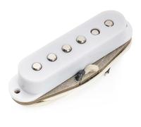Musiclily Pro ST-60S Staggered Alnico 5 Single Coil Middle Pickup for Strat Style Electric Guitar, White