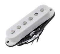 Musiclily Pro ST-60SE Staggered Alnico 5 Single Coil Neck Pickup for Strat Style Electric Guitar, White