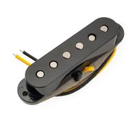 Musiclily Pro ST-FAT60S Staggered Alnico 2 Single Coil Middle Pickup for Strat Style Electric Guitar, Black