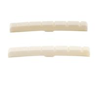 Musiclily Pro Standard ST Curved Bottom Guitar Bone Nut 43x3.3x4.4mm 2Pcs | for 6 String Fender Strat and Tele Electric Guitar