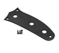 Musiclily Pro Steel 3-Hole Guitar Control Plate for Mustang Style Electric Guitar, Black