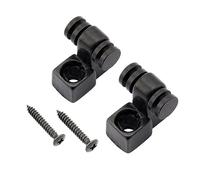 Musiclily Pro Steel Roller String Trees Retainers String Guides With Screws for Strat Tele Style Electric Guitar, Black (Set of 2)