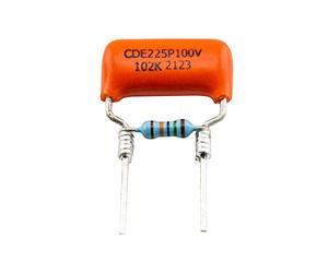 Musiclily Pro Treble Bleed Mod with Orange Drop 225P Polyester Film/Foil Capacitor and Precision Resistor for Electric Guitar Bass .001uF+150K