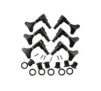 Musiclily Set of 3L3R Sealed Bass Tuning Pegs Keys Machine Head Tuners for Gotoh Style Bass, Black