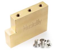 Musiclily Ultra 42mm Full Solid Brass L Shaped Tremolo Block for Electric Guitar Floyd Rose Locking Tremolo Bridge