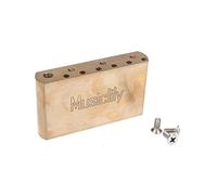 Musiclily Ultra 42mm Full Solid Brass Tremolo Block 52.5mm String Spacing | 2-1/16 inch, for MIM Mexico Fender Standard 6-Screw Strat Vintage Style Electric Guitar