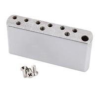 Musiclily Ultra 52.5mm(2-1/16 inch) String Spacing Full Solid Steel Short MIM Style Tremolo Block for China made Squier Pre-2020 Affinity 6-Screw Electric Guitar Bridge, 36mm Tall