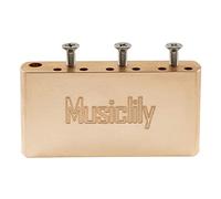 Musiclily Ultra 52.5mm Full Solid Short MIM Style Tremolo Block, 36mm Tall | 2-1/16 inch, Brass, for China made Squier Pre-2020 Affinity 6-Screw Electric Guitar Bridge