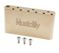 Musiclily Ultra 56.5mm Full Solid Brass Standard Tremolo Block, 42mm Tall
