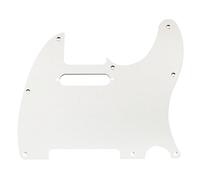 Musiclily Ultra 8 Holes Anodized Aluminum TL Guitar Pickguard for American Mexican Fender Standard Tele Style Electric Guitar, Original Color