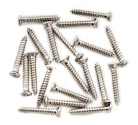 Musiclily Ultra Metric M2.6x16mm Stainless Steel Neck Humbucker Mounting Ring Screws Phillips Flat Head Countersunk for Electric Guitar, Nickel (Set of 20)