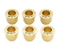 Musiclily Ultra Solid Brass 9.2mm Vintage Style Tuner Bushings Tuning Pegs Ferrules for Epiphone Style Electric Guitar, Gold (Set of 6)
