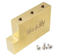 Musiclily Ultra Solid Fat Brass L Shape Tremolo Block for Floyd Rose Locking Tremolo Bridge,37mm Tall