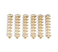 Musiclily Ultra UNC#3-48X1.1 Inch Stainless Steel Humbucker Pickup Mounting Screws and Steel Springs Set for American Made Electric Guitar, Gold (Set of 6)