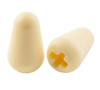 Musiclily Ultra Universal 5-Way Guitar Pickup Lever Switch Tips Cream 2Pcs | Selector, Knobs, for Fender Squier Strat Style Electric Guitar