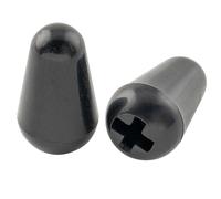 Musiclily Ultra Universal Guitar 5-Way Switch Tips Pickup Selector Lever Switch Knobs for Fender Squier Strat Style Electric Guitar, Black (Set of 2)