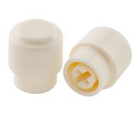 Musiclily Ultra Universal Vintage Style Guitar 3-Way Barrel Switch Tips Pickup Selector Lever Switch Knobs for Fender Squier Tele Style Electric Guitar, Aged White (Set of 2)