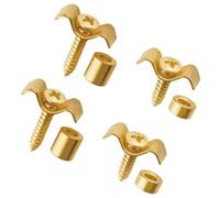 Musiclily Vintage Guitar String Trees String Retainer Guides for Strat Tele Style Electric Guitar, Gold(Set of 2)