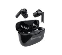 MusicMan Bluetooth In-Ear Headphones with Charging Case - TWS Earbuds with Mic, Touch Control, USB-C, 16h Playtime, 300h Standby, Lightweight & Compact - Black - BT-X63