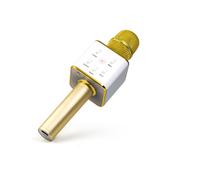 MusicMan BT-X31 Gold, White Karaoke microphone