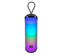 MusicMan Portable Bluetooth Speaker BT-X66 with RGB Disco Lights, FM Radio, USB & MicroSD Playback, 1800mAh Battery, Built-in Microphone & AUX Input - Wireless Party Speaker for Travel, Home, Outdoor