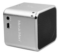 MusicMan Portable Mini Bluetooth Speaker, Wireless Soundstation, Supports MicroSD Cards, Compact Mobile Audio Speaker for Smartphone, Tablet, Laptop, BT-X2 (Silver)