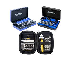 MusicNomad 43 pc. Keep IT Simple, Setup (KISS) Guitar Tech Tool Kit (MN609) | Complete Guitar Setup System with Gauges, Tech Tools and Truss Rod Wrenches