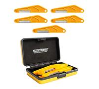 MusicNomad MN673 5 pc. Diamond Coated Bass Nut Slotting File Set, with Storage Case