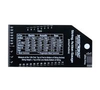 MusicNomad Precision String Action Gauge Ruler for String Height- Metr