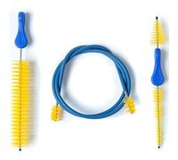 MusicNomad Premium 3 pc. Trumpet Brush Cleaning Kit: Mouthpiece, Valve & Snake Brush with Storage Bag (MN765)