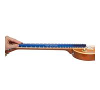 MusicNomad Tri-Beam 3 'n 1 Dual Notched Straightedge & Precision Straightedge for Acoustic and Electric Guitars including Fender, Gibson, PRS (MN821)