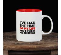 Musicology Mug THE TIME OF MY LIFE - Fun Novelty Coffee Mug Cup Reads: I've had the time of my life and I owe it all to brews